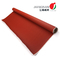 Красная 0.4mm высокотемпературная ткань ткани занавеса огня стеклоткани для строя системы борьбы с пожарами